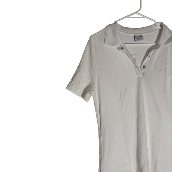 Outdoor Voices Sport Pique Short Sleeve Polo Dress Women's Size Large White NWT! - Picture 3 of 6